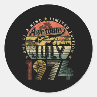 Adesivo Julho De 1974 49 49º