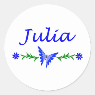 Adesivo Julia (borboleta azul)