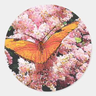 Adesivo Julia Butterfly em Flores Rosa