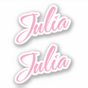Adesivo Julia Decorative Name (Nome decorativo da Julia) n