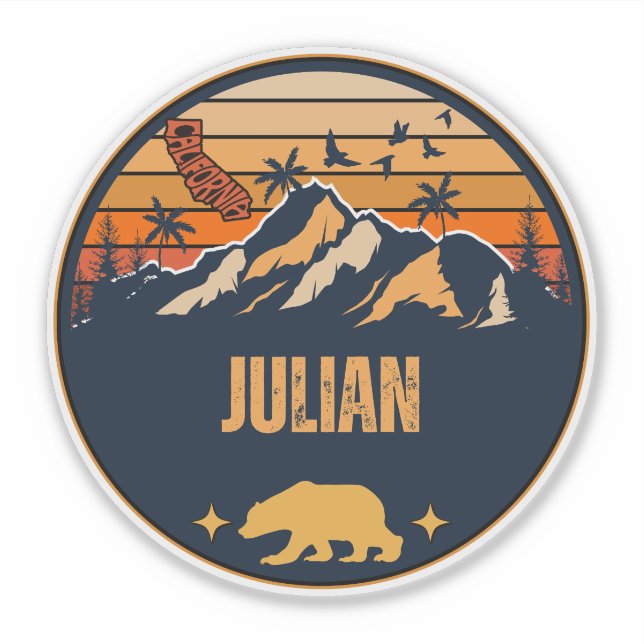 Adesivo Julian, Califórnia (Frente)