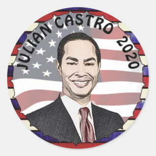 Adesivo Julian Castro para o apoio eleitoral do Presidente