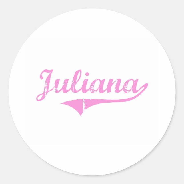 Adesivo Juliana Classic Style Name (Frente)