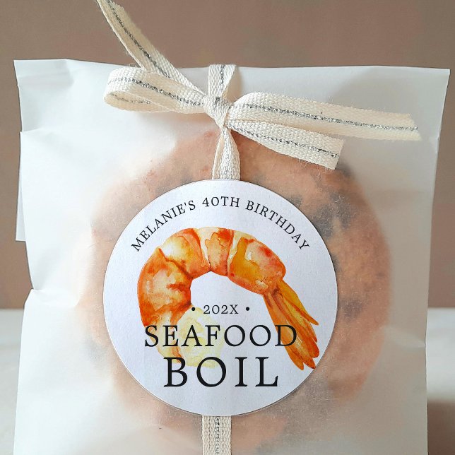 Adesivo Jumbo Shrimp | Festa de Aniversário com Tema de Fr (Criador carregado)