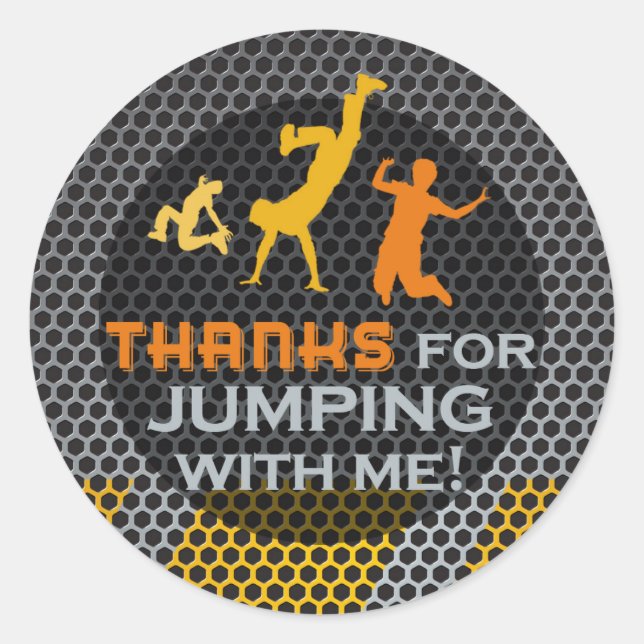 Adesivo Jump Birthday Boy Matando Obrigado Stickers (Frente)