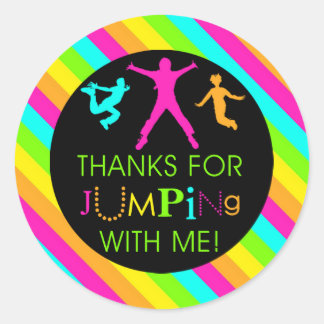 Adesivo Jump Birthday Girl Matando Obrigado Stickers