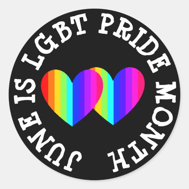 Adesivo June é LGBT Pride Month Stickers (Frente)