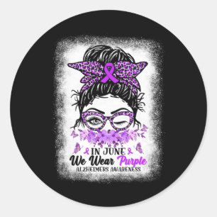 Adesivo June Vestimos Purple Alzheimerheimer Sensibiliza