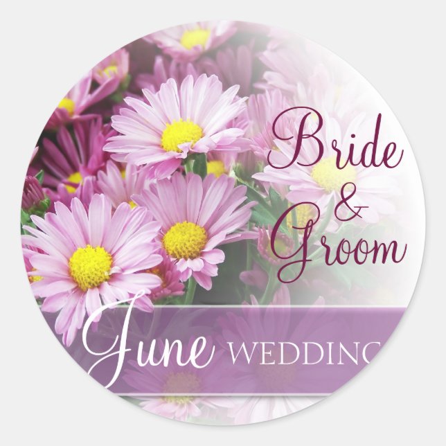 Adesivo June Wedding - Lavanda Daisies (Frente)
