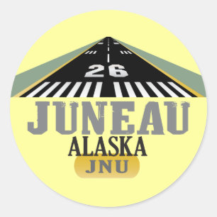 Adesivo Juneau Alaska - Passagem Aeroportuária