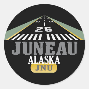 Adesivo Juneau Alaska - Passagem Aeroportuária