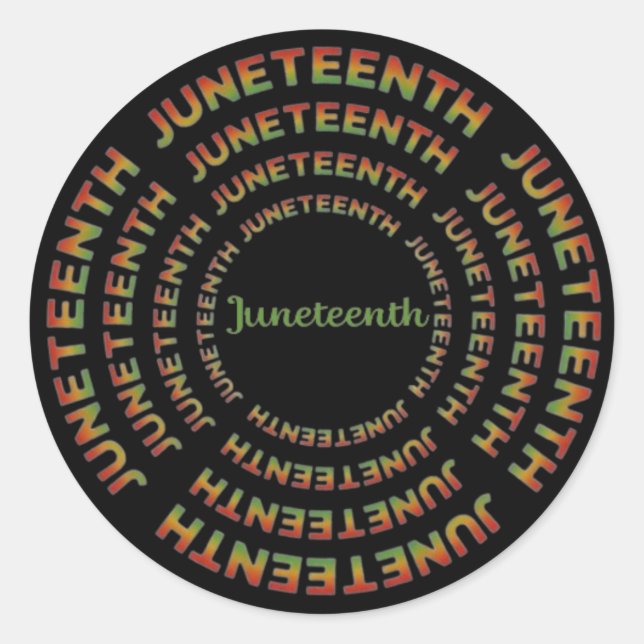 Adesivo Juneteenth (Frente)