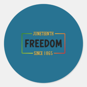 Adesivo Juneteenth 1865 celebrando a liberdade negra