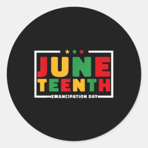 Adesivo Juneteenth 1865 Mulheres Homens 19 de Junho de 186