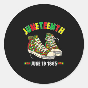 Adesivo Juneteenth 19 de junho de 1865 Preto Afro-american