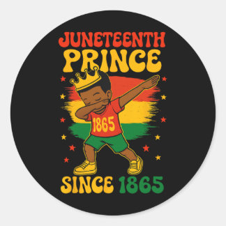 Adesivo Juneteenth Dabbing Groovy Rapaz Negro 1865 African