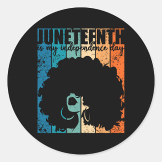 Adesivo Juneteenth My Independence Day Retro Afro Women Me