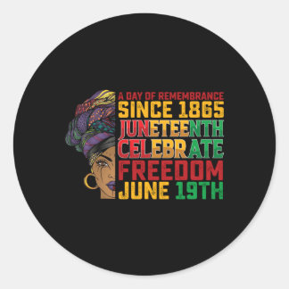 Adesivo juneteenth um dia de lembrança liberdade negra