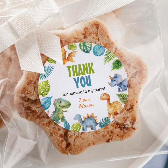 Adesivo Jungle Dinosaur Boy rotula o Chá de fraldas de ani (Criador carregado)