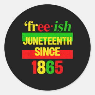 Adesivo Junho de 1865 História Negra Liberdade Americana A