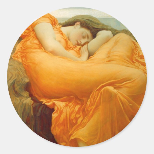 Adesivo Junho flamejante de Frederick Leighton (Frente)