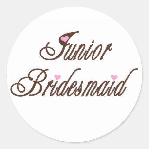 Adesivo Junior Bridesmaid Classy Browns