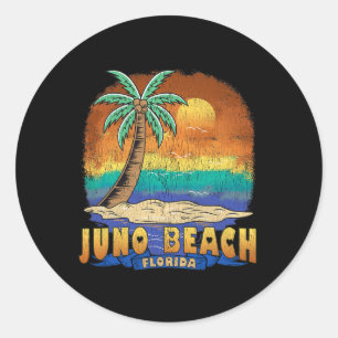 Adesivo Juno Beach Flórida Vintage angustiou Souvenir