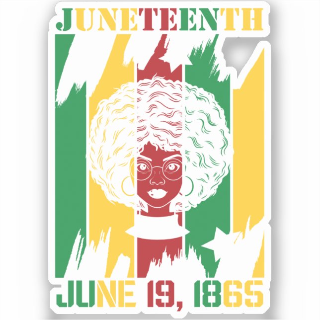 Adesivo Junta | 19 de junho de 1865 | História negra (Frente)