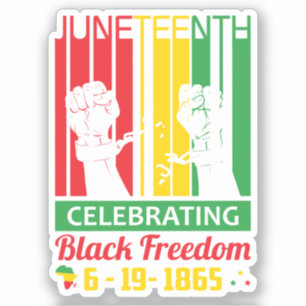 Adesivo Junta 19 de junho de 1865 Liberdade Negra