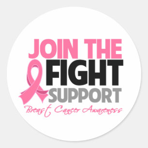Adesivo Junte-Se À Consciência Do Apoio À Luta Contra O Ca