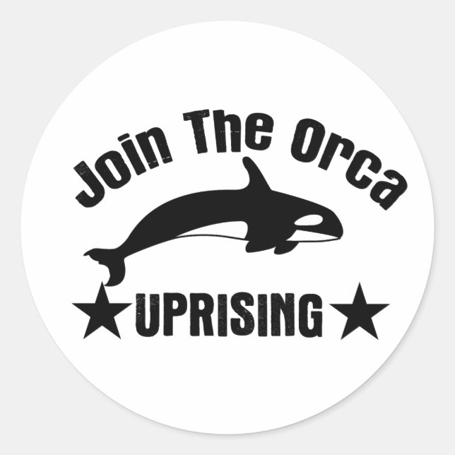 Adesivo Junte-Se À Revolta Orca (Frente)
