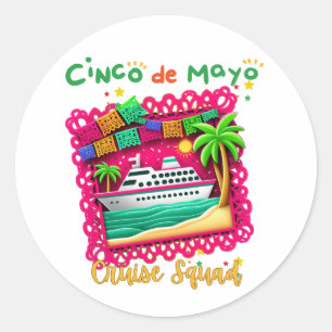 Adesivo Junte-se ao Esquadrão Fiesta Cinco de Mayo Cruise