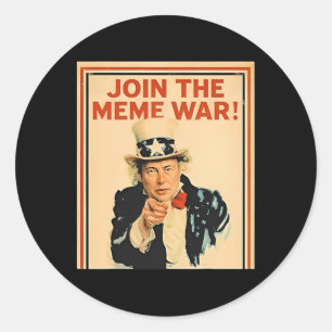 Adesivo Junte-se ao Trump da Guerra Meme