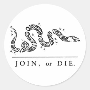 Adesivo Junte-se ou morra-se - libertário