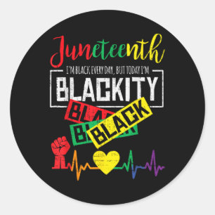 Adesivo Junteécimo Blackity Heartbeat Liberdade African Ju