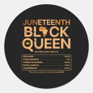 Adesivo Junteécimo Negro Rainha Melanina - Coragem Nutrici