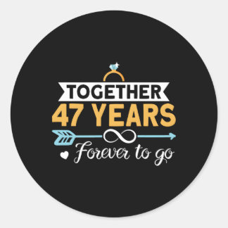Adesivo Juntos 47 Anos Para Ir Para A 47ª Anniv Casada