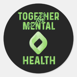 Adesivo Juntos Para A Sensibilização Mental A Ansiedade Da