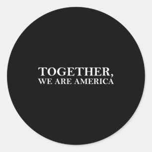 Adesivo Juntos somos a América dizendo amor engraçado