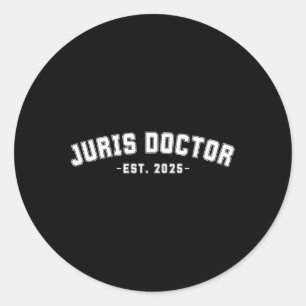Adesivo Juris Doctor Est 2025 - Advogado Estudante De Dire
