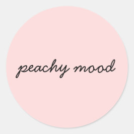 Adesivo Just Peachy Cute Minimalist Script Design