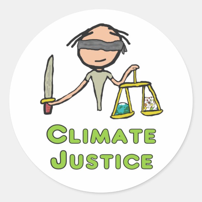Adesivo Justiça climática (Frente)
