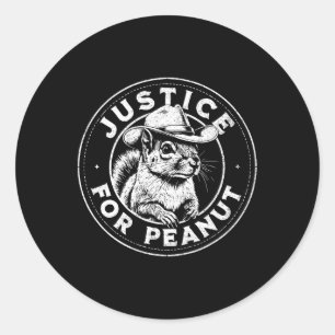 Adesivo Justiça Para O Amendoim O Esquilo - Pnut Pnut Pean