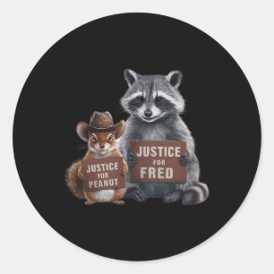 Adesivo Justiça Para Peanut O Esquilo Justiça Para Fred T