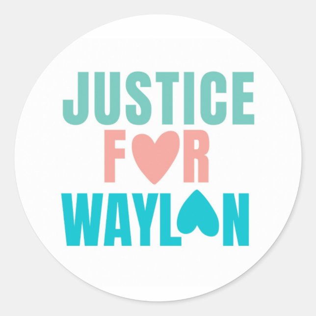 Adesivo Justiça Para Waylon Sticker (Frente)