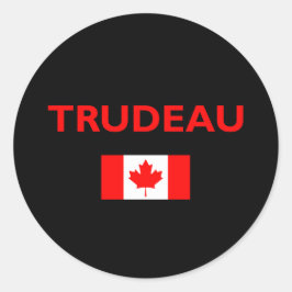 Adesivo Justin Trudeau Canadá Flag Dark
