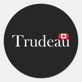 Adesivo Justin Trudeau Oficial Canadense Flag Dark Color