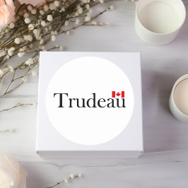 Adesivo Justin Trudeau Oficial Canadense Flag Light-Color