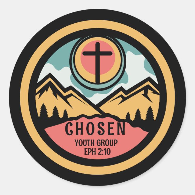 Adesivo Juventude cristã escolhida (Frente)