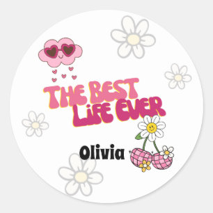 Adesivo JW Retro Best Life Ever Stickers for Sisters